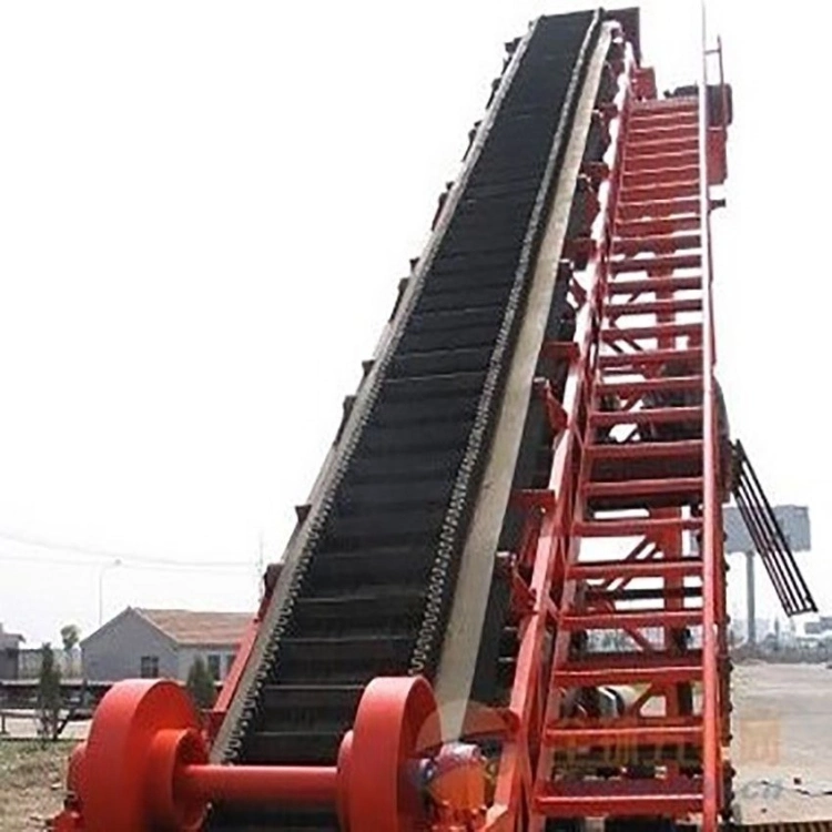 Factory Carbon Steel Fire Resistant Sidewall Rubber System Adjustable Height Belt Conveyor