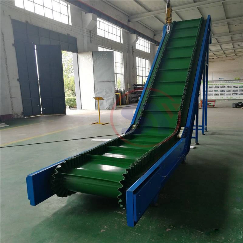 Mobile Vertical Reversible Rubber Skirt Belt Conveyor Machine for Corn Processing