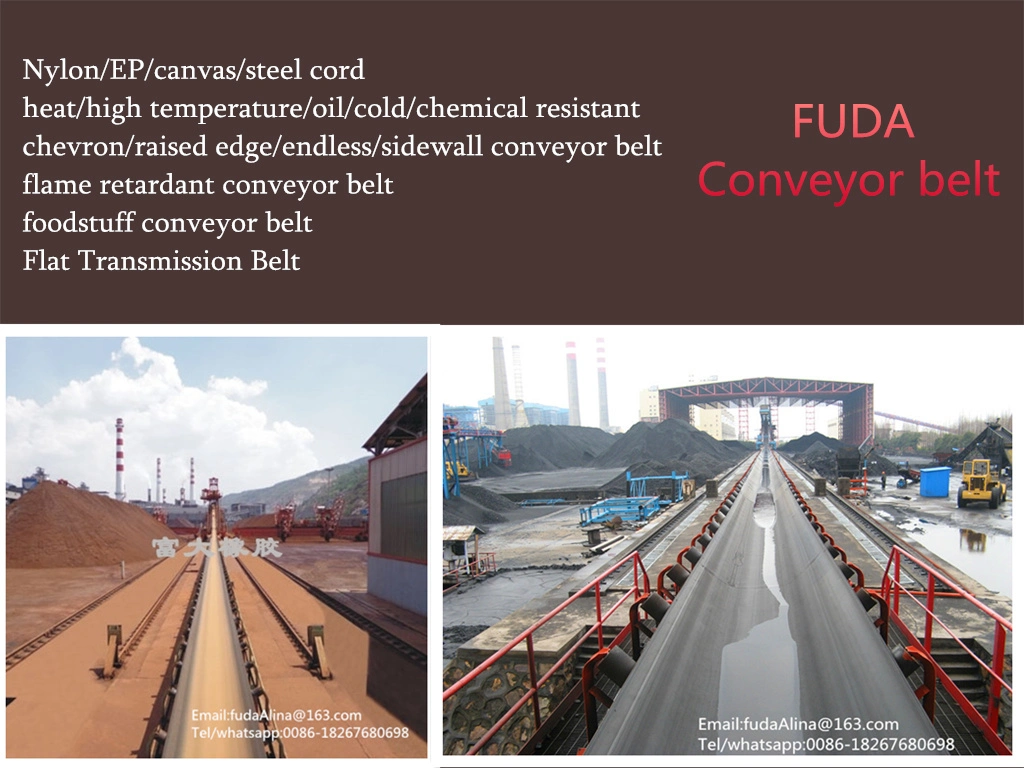 Corrugated Sidewall V Rubber Conveyor Belt (ISO Certified)