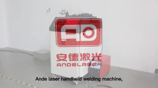 Saldatore laser portatile da 1000 W/1500 W per alluminio, rame e acciaio inossidabile con cavi.  Saldatrice laser continua/a punti in fibra portatile