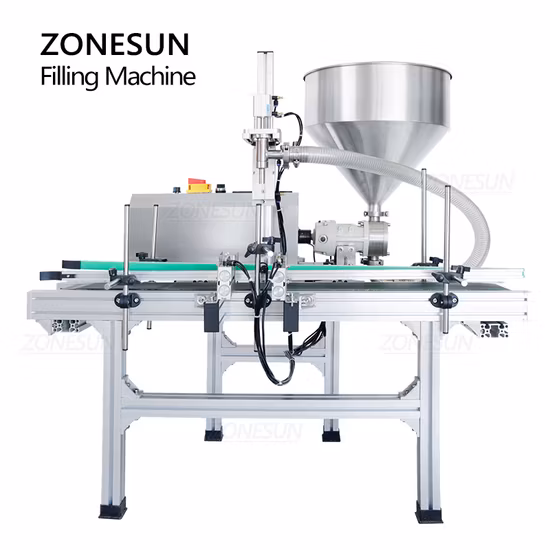 Riempitrice automatica per pasta cosmetica Zonesun con pompa di alimentazione