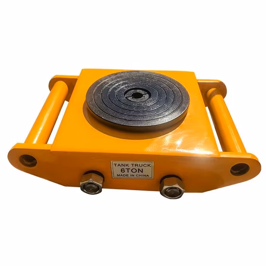 Carrello con pattini a rotelle rotanti per carico e scarico